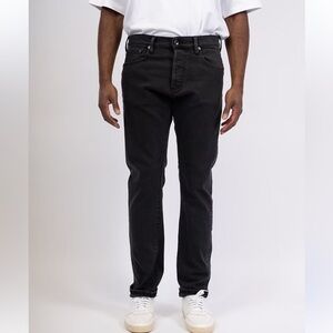 🥑COF Studio tapered jeans organic cotton washed black size 33